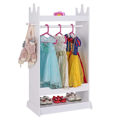 White Kids Dress Up Storage Center Closet 